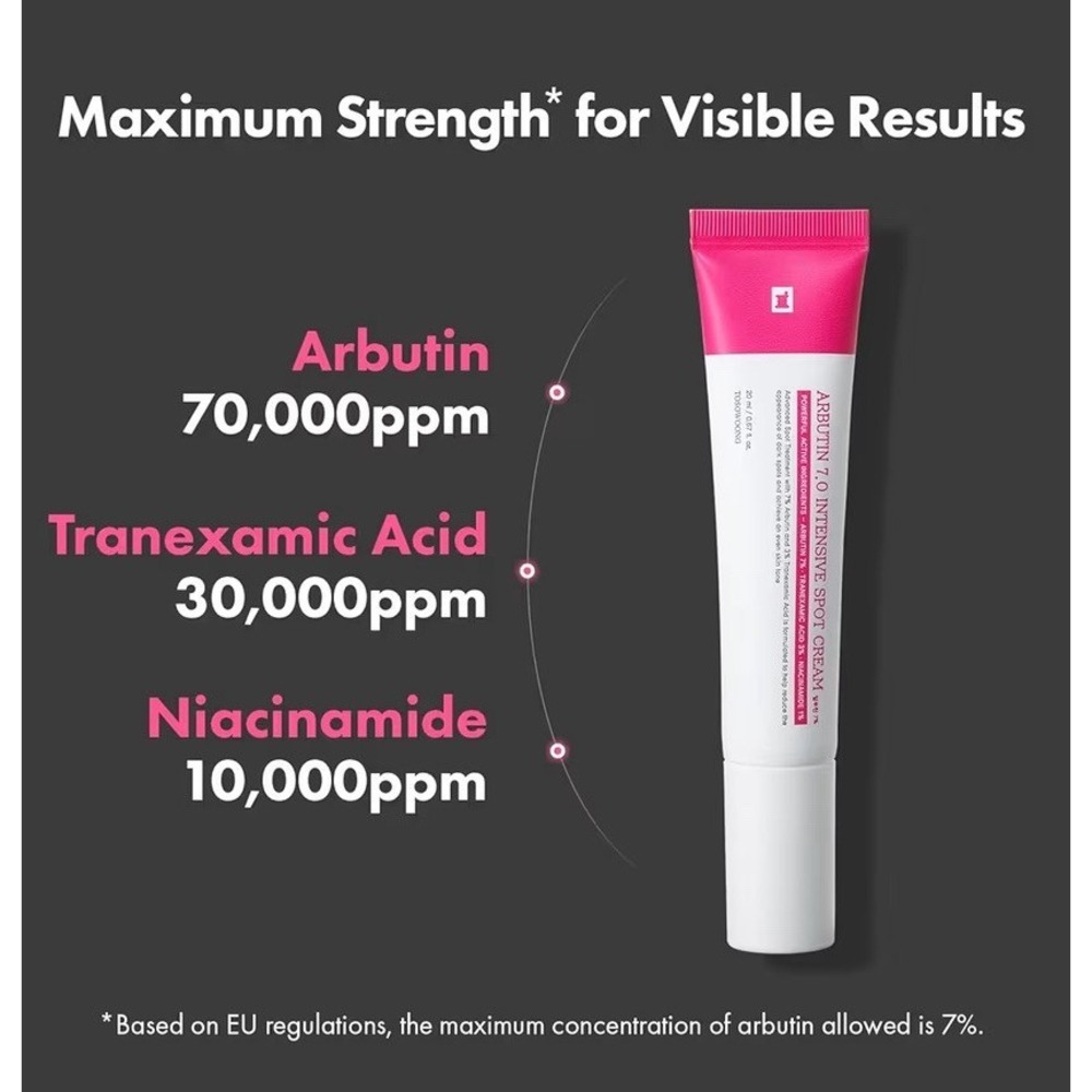 Arbutin 7% Intensive Spot Cream 70, 000ppm Arbutin, 3% Tranexamic Acid - Picture 5 of 5